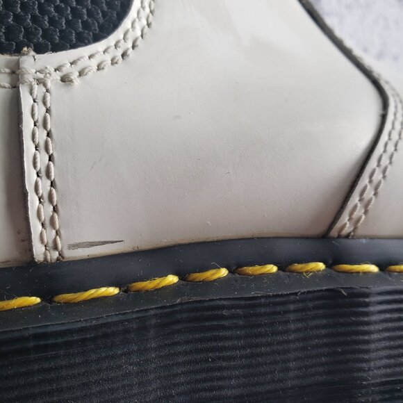 White Doc Marten Platform Quad Chelsea Boots Size 6 [Men's Sz5] - Picture 15 of 16